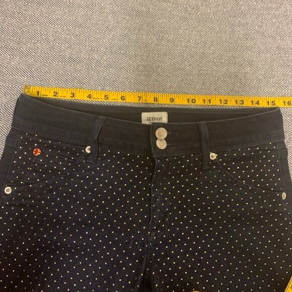 Hudson - Cuffed Jeans with Gold Polka Dots - Picture 8 of 8